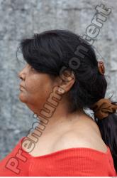 Head Woman White Chubby Overweight Street photo references